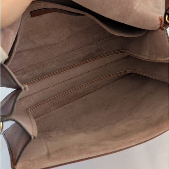 JW Anderson Pierce Brown Leather Medium Handbag Shoulder Bag - Picture 6 of 12